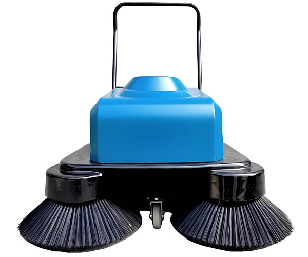 Hand-push electric road sweeper