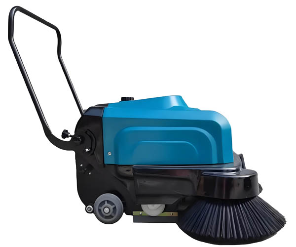 Hand-push electric road sweeper