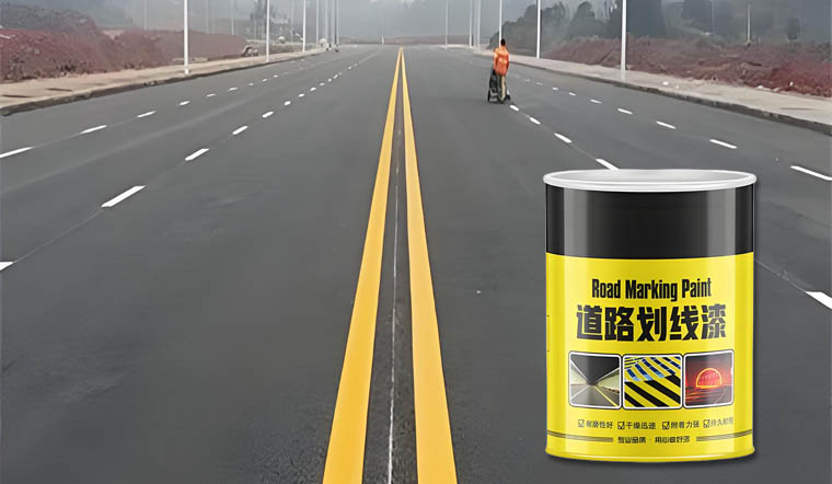 Water-based road marking paint