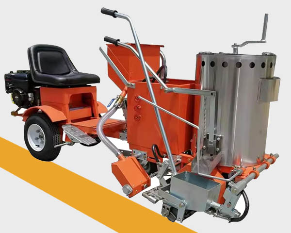 Ride on type thermoplastic road marking machine