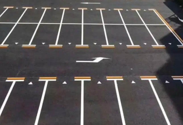 Parking lot markings