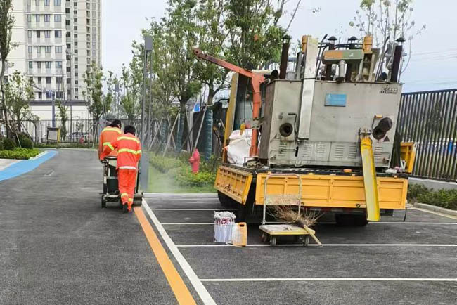 Road marking construction