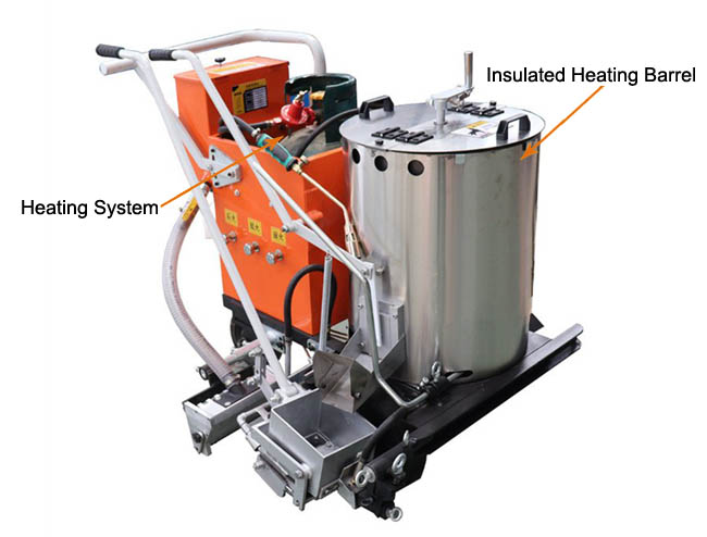 How Long Can the Insulated Heating Barrel of a Road Marking Machine Maintain Temperature?